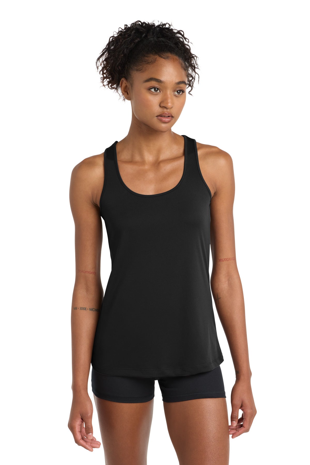 Custom logo Sport-Tek® Women's PosiCharge® Competitor™ Racerback Tank. LST356 in Black