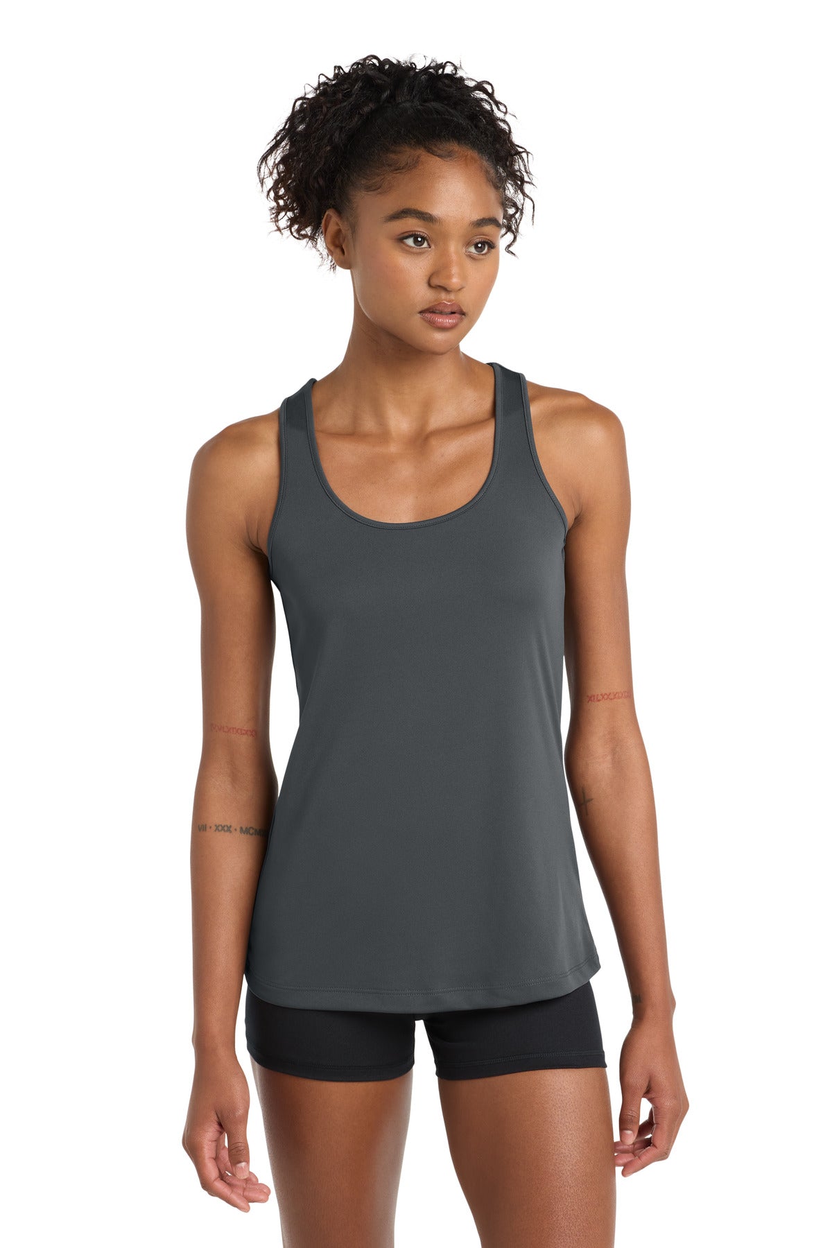 Custom logo Sport-Tek® Women's PosiCharge® Competitor™ Racerback Tank. LST356 in Iron Grey
