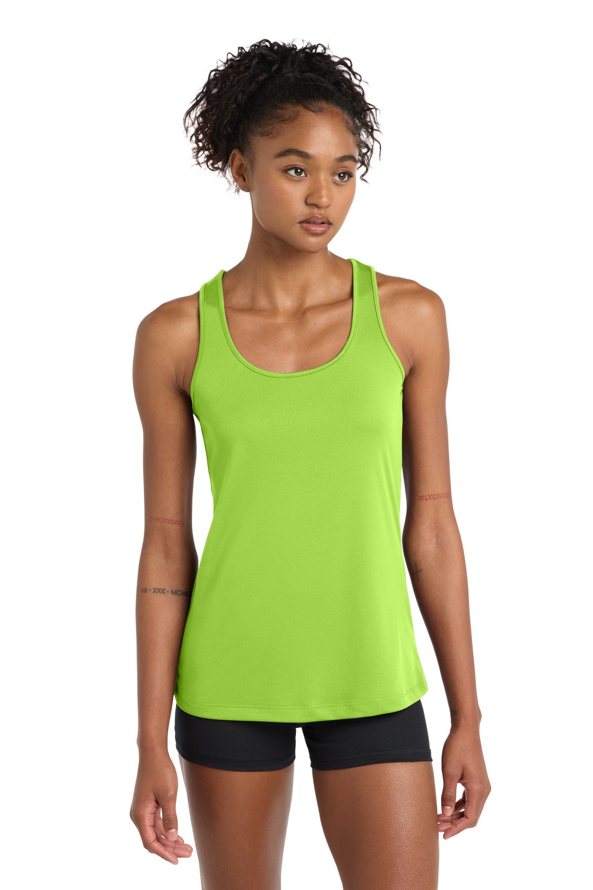 Custom logo Sport-Tek® Women's PosiCharge® Competitor™ Racerback Tank. LST356 in Lime Shock