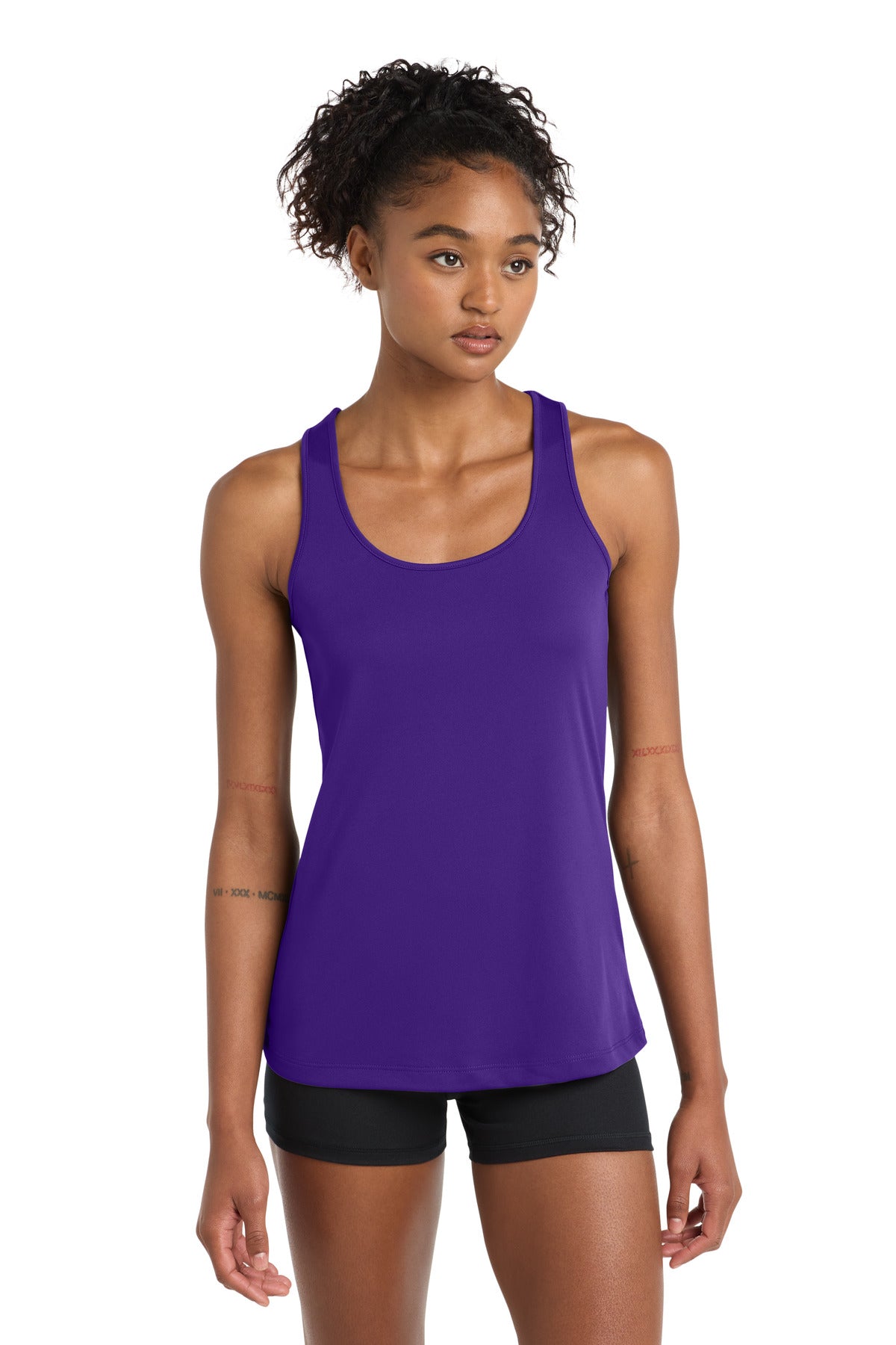 Custom logo Sport-Tek® Women's PosiCharge® Competitor™ Racerback Tank. LST356 in Purple