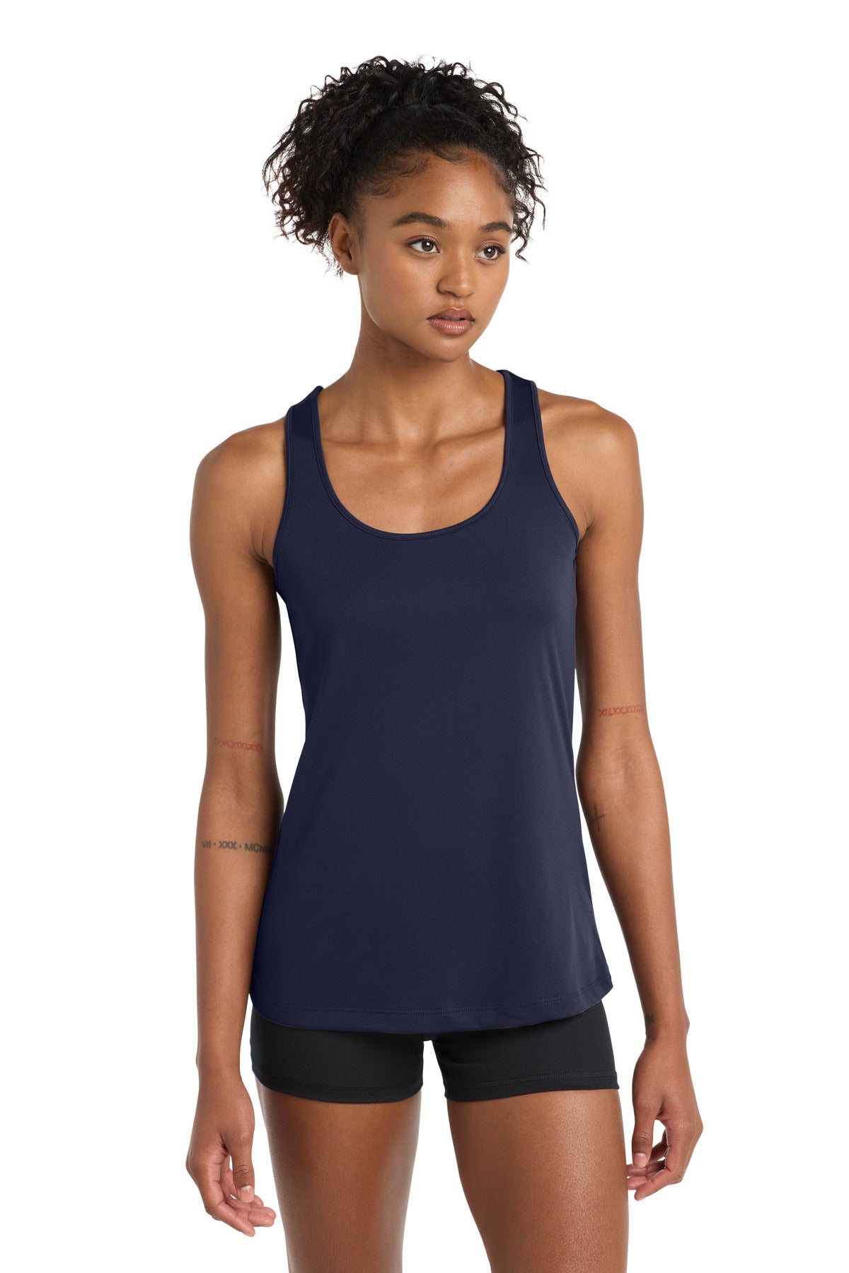 Custom logo Sport-Tek® Women's PosiCharge® Competitor™ Racerback Tank. LST356 in True Navy