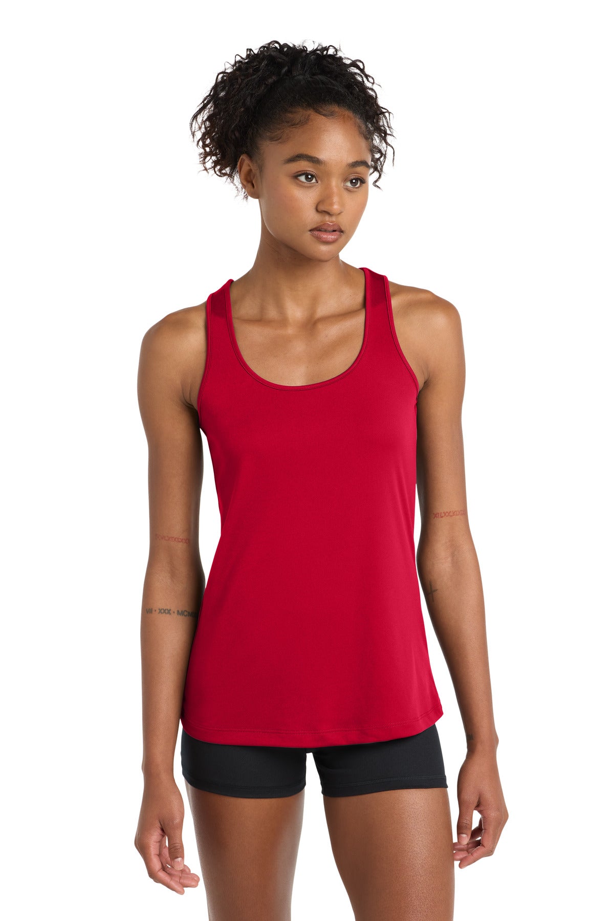 Custom logo Sport-Tek® Women's PosiCharge® Competitor™ Racerback Tank. LST356 in True Red