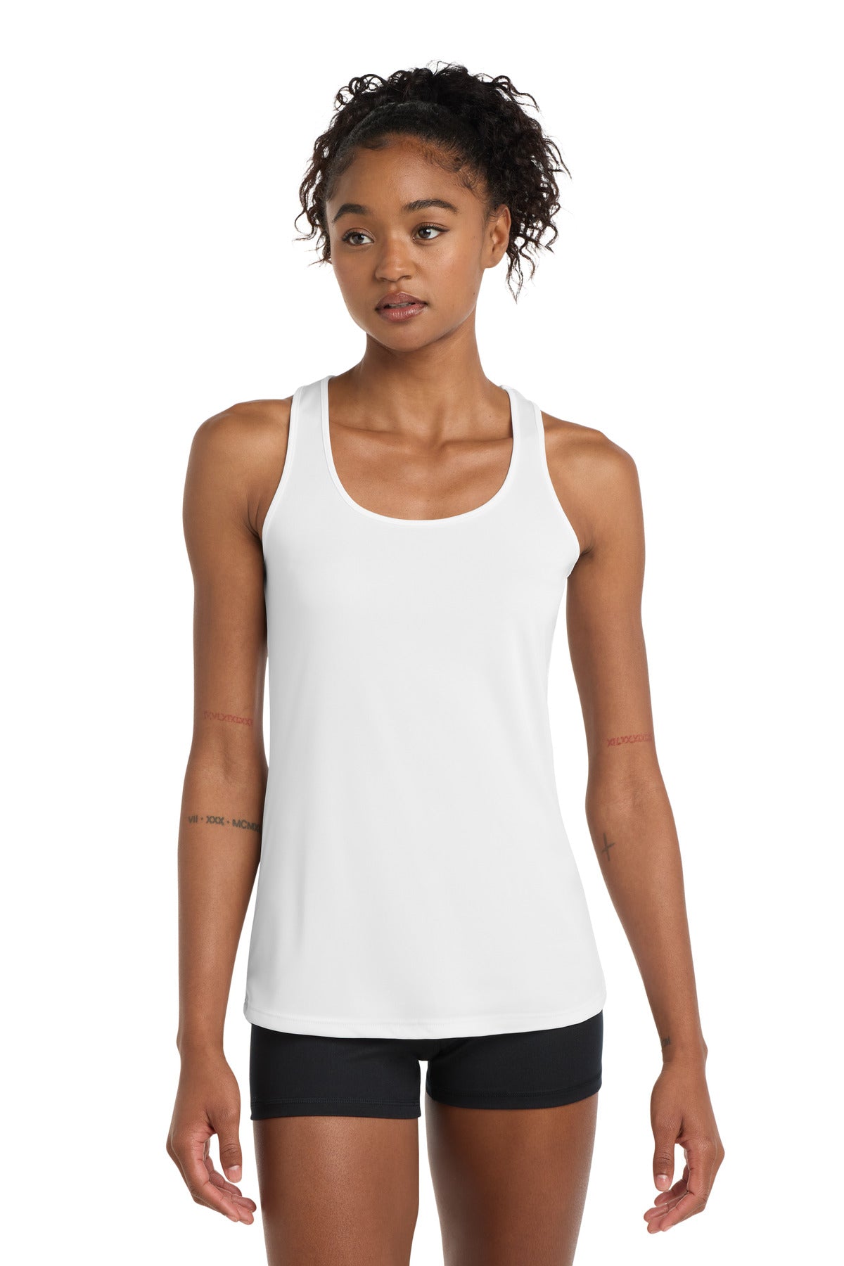 Custom logo Sport-Tek® Women's PosiCharge® Competitor™ Racerback Tank. LST356 in White