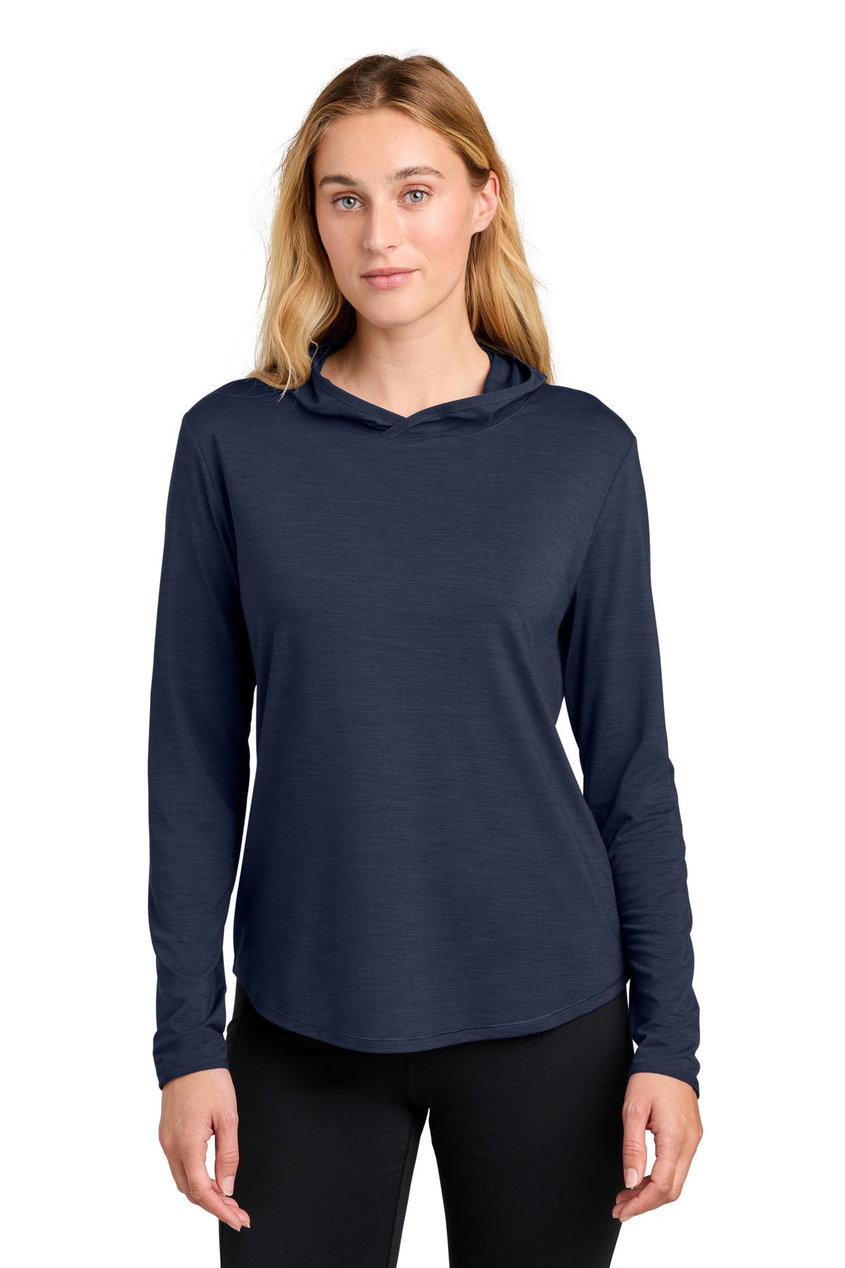 Custom logo Sport-Tek® Women's Versa Long Sleeve Pullover Hoodie LST492 in True Navy