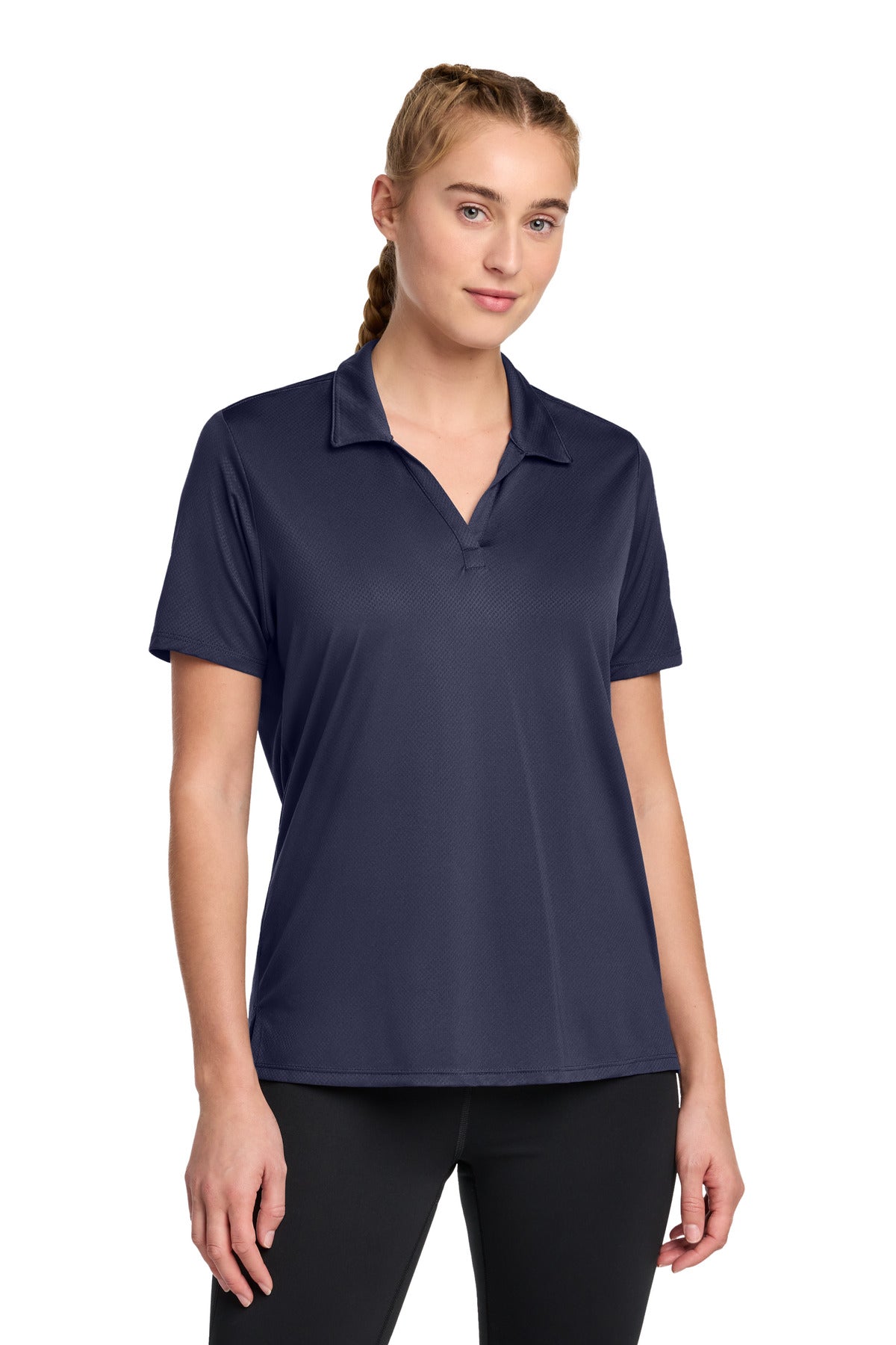 Custom logo Sport-Tek® Women's Sideline Polo LST535 in True Navy