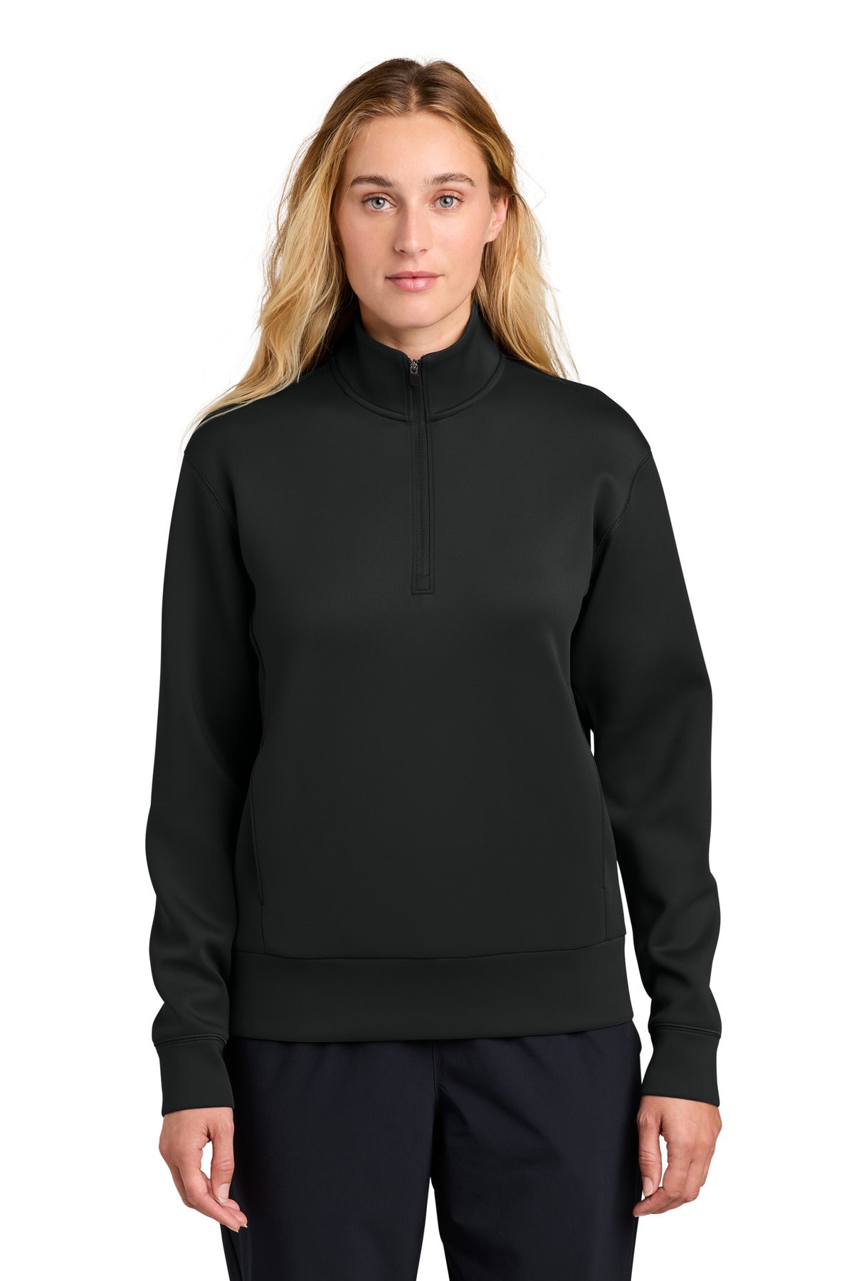 Custom logo Sport-Tek® Women's Pro Perform 1/4-Zip LST581 in Black