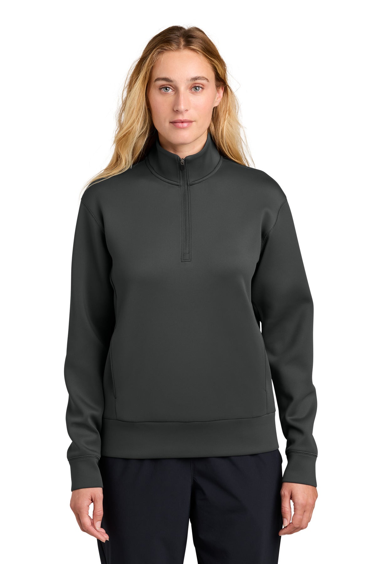 Custom logo Sport-Tek® Women's Pro Perform 1/4-Zip LST581 in Iron Grey