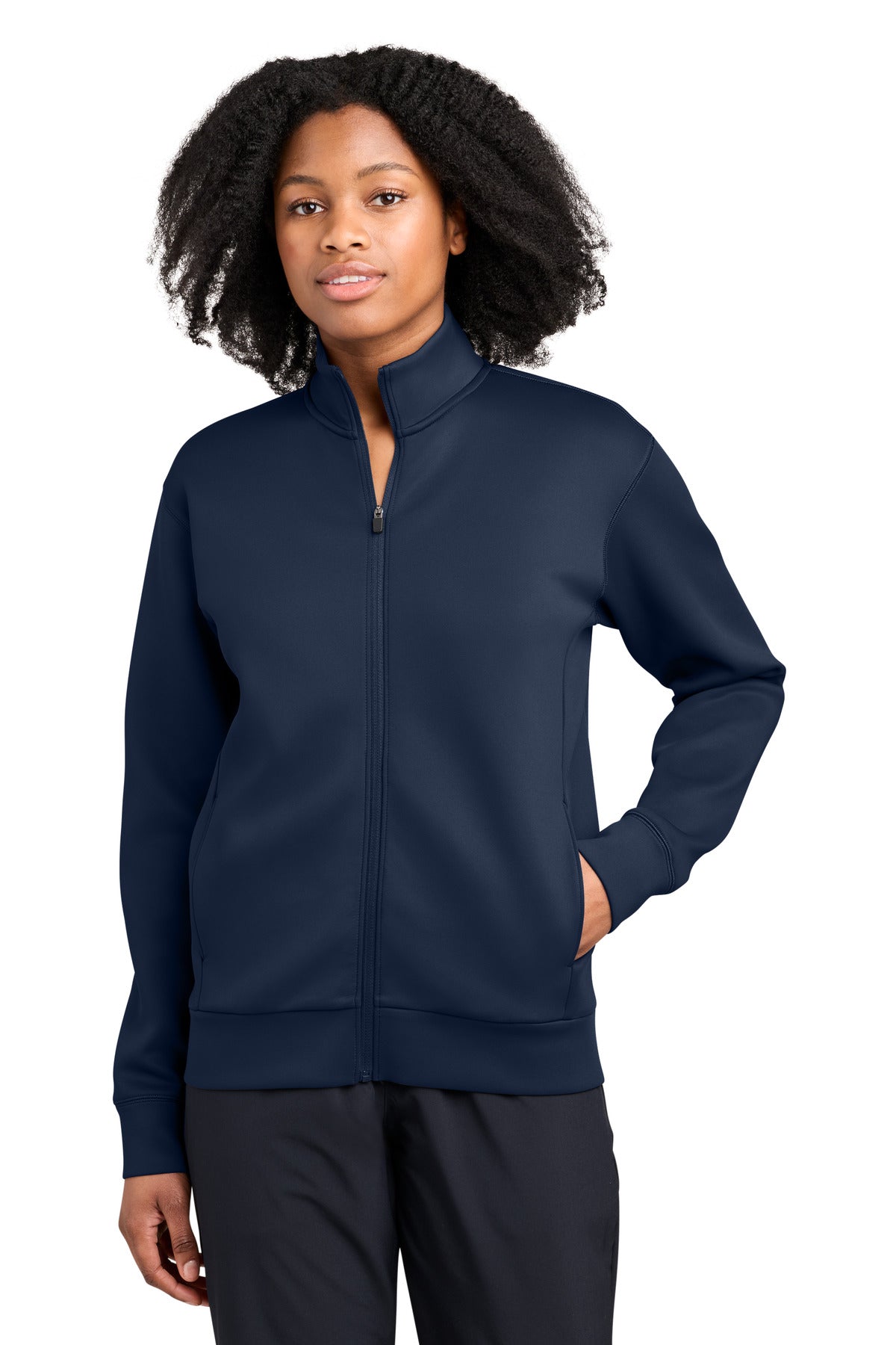 Custom logo Sport-Tek® Women's Pro Perform Full-Zip LST582 in True Navy