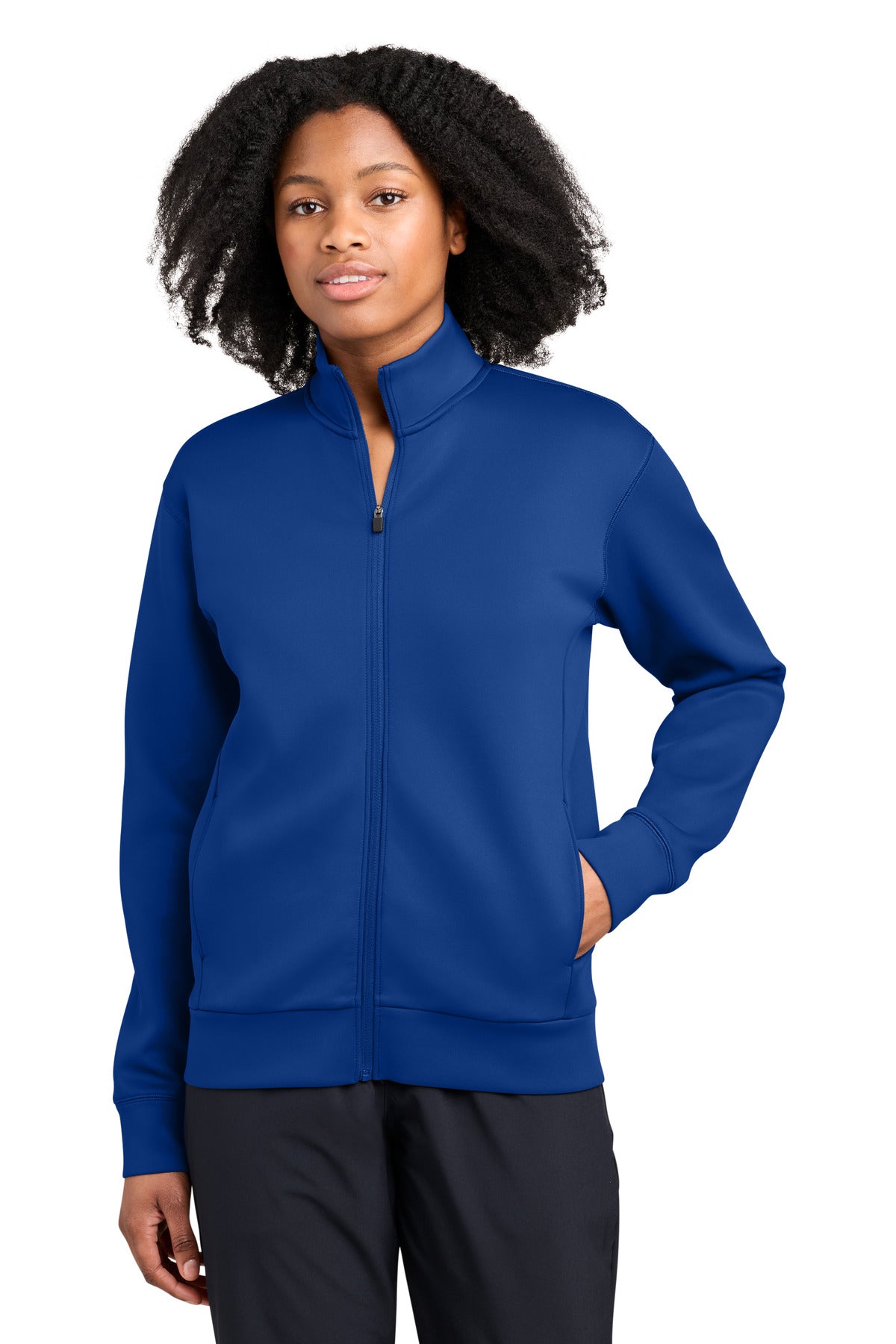 Custom logo Sport-Tek® Women's Pro Perform Full-Zip LST582 in True Royal