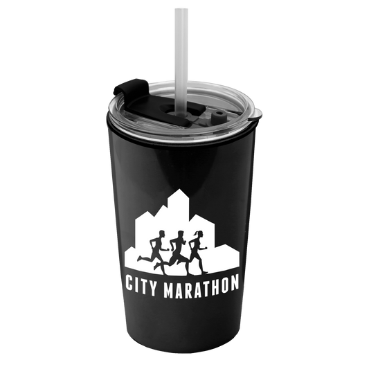 Sentinel Metallic Acrylic Tumbler with 2-in-1 Lid with Straw - 14 oz.