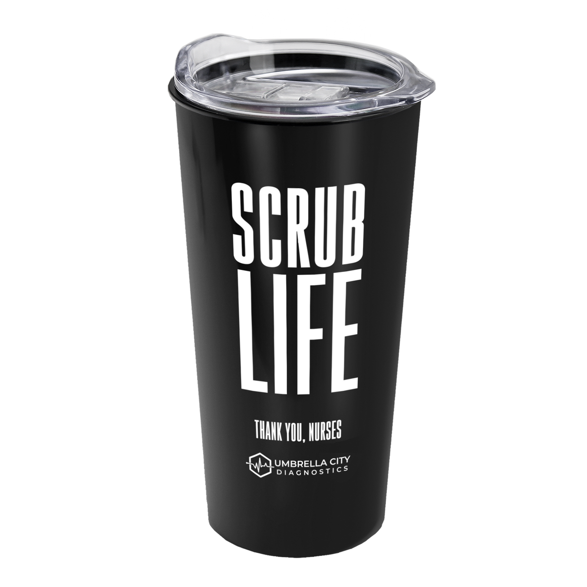 Custom logo Explore Metallic Travel Tumbler with Slider Lid - 18 oz.