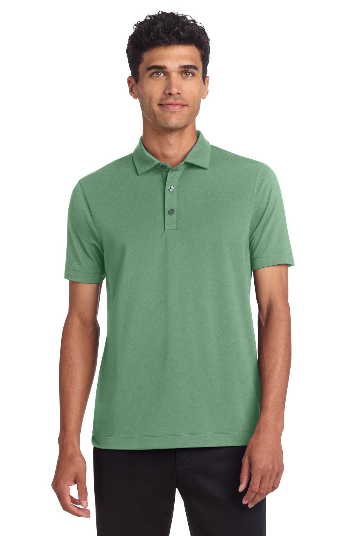 Custom logo Mercer+Mettle® Stretch Jersey Polo MM1014 in Sage