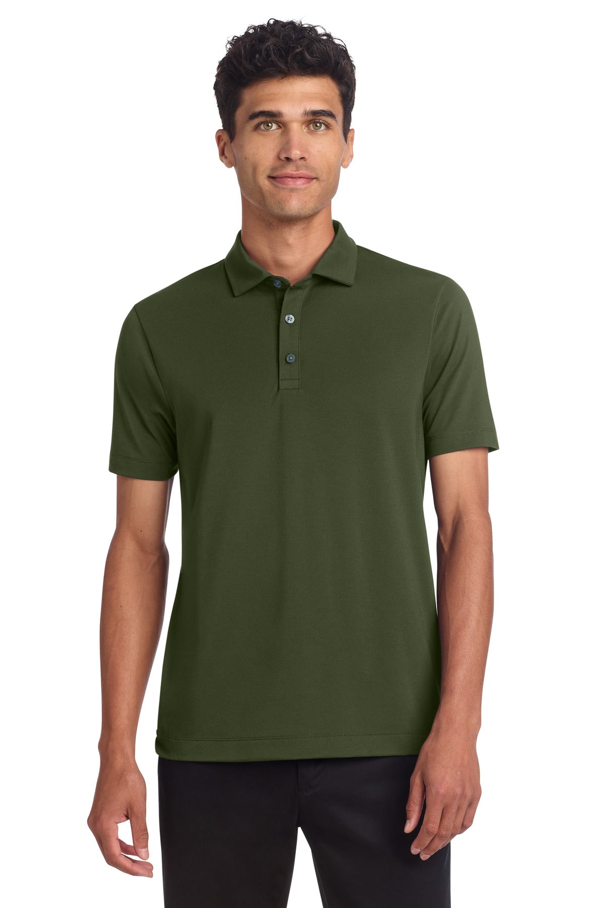 Custom logo Mercer+Mettle® Stretch Jersey Polo MM1014 in Townsend Green