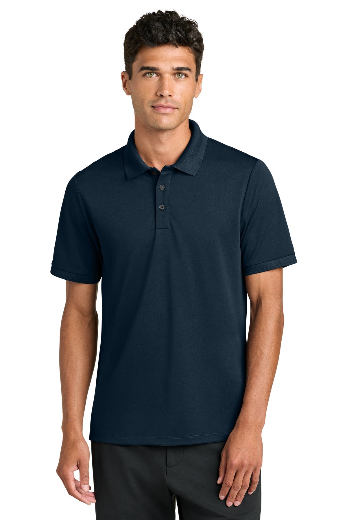Custom logo Mercer+Mettle® Everyday Performance Polo MM1030 in Night Navy