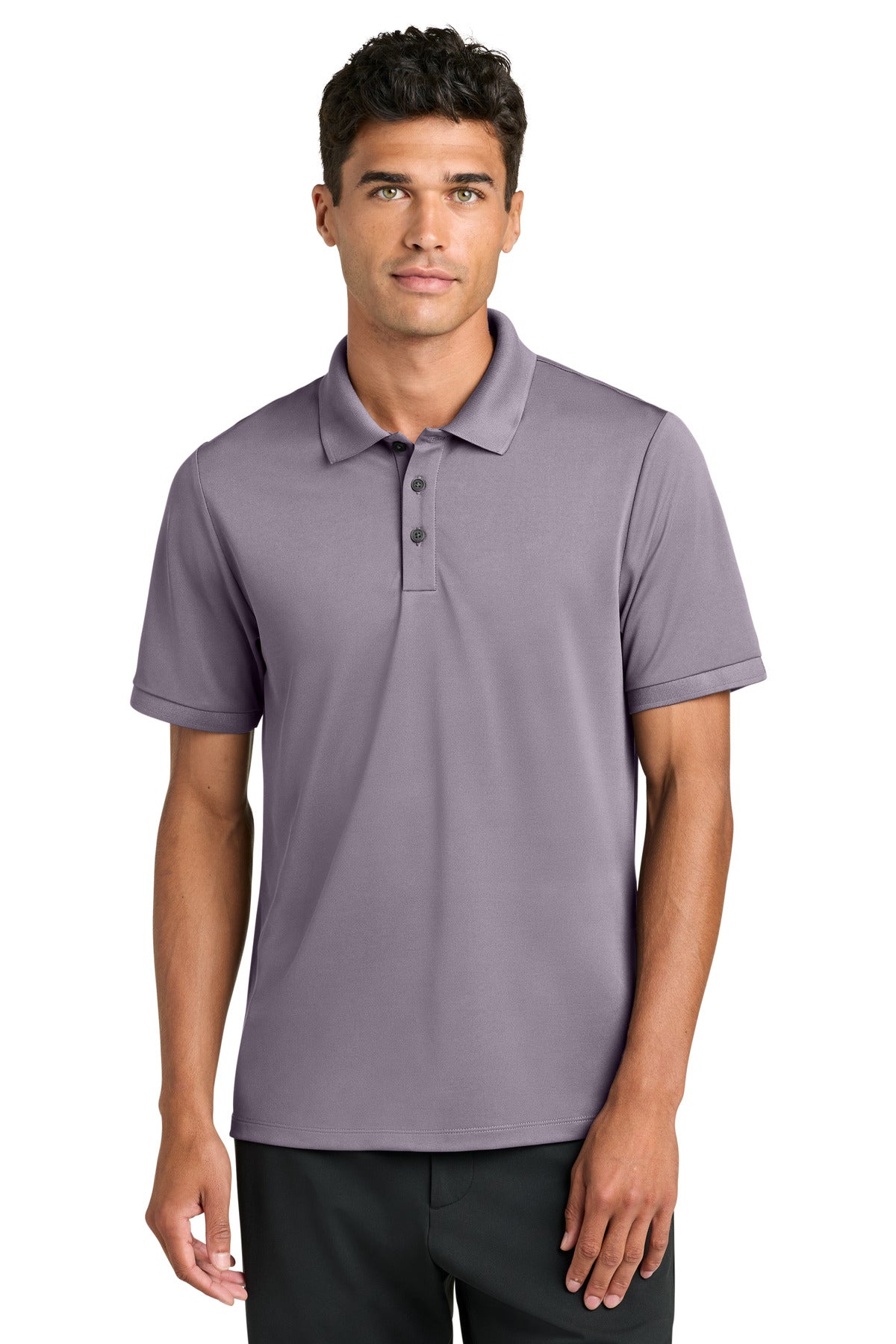Custom logo Mercer+Mettle® Everyday Performance Polo MM1030 in Purple Ash