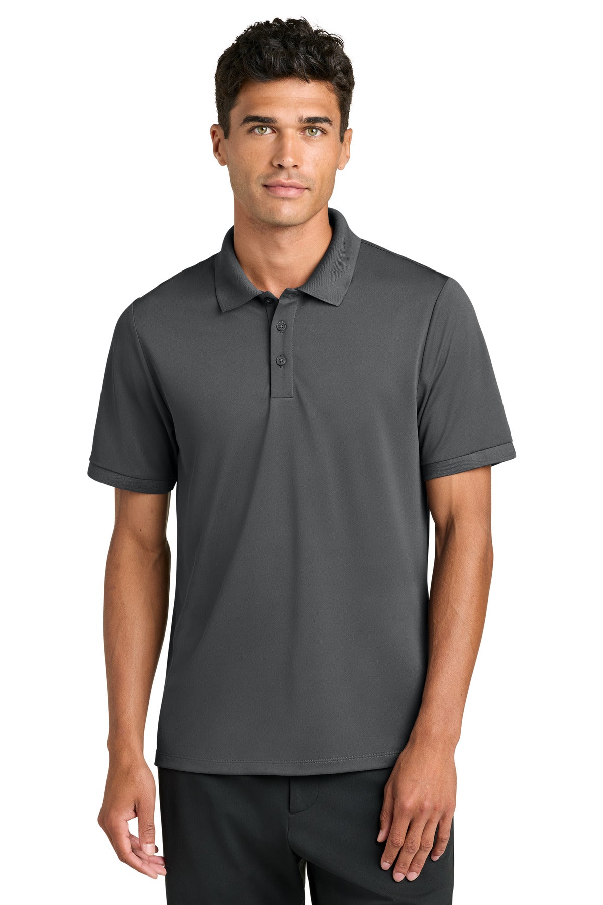 Custom logo Mercer+Mettle® Everyday Performance Polo MM1030 in Storm Grey