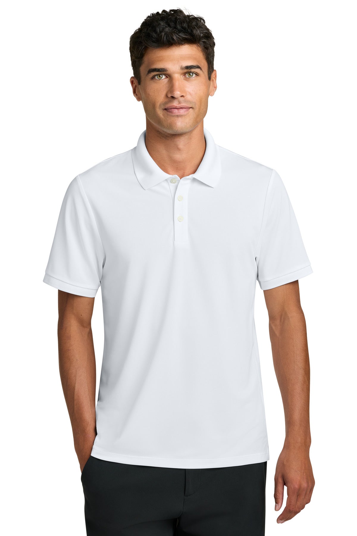 Custom logo Mercer+Mettle® Everyday Performance Polo MM1030 in White