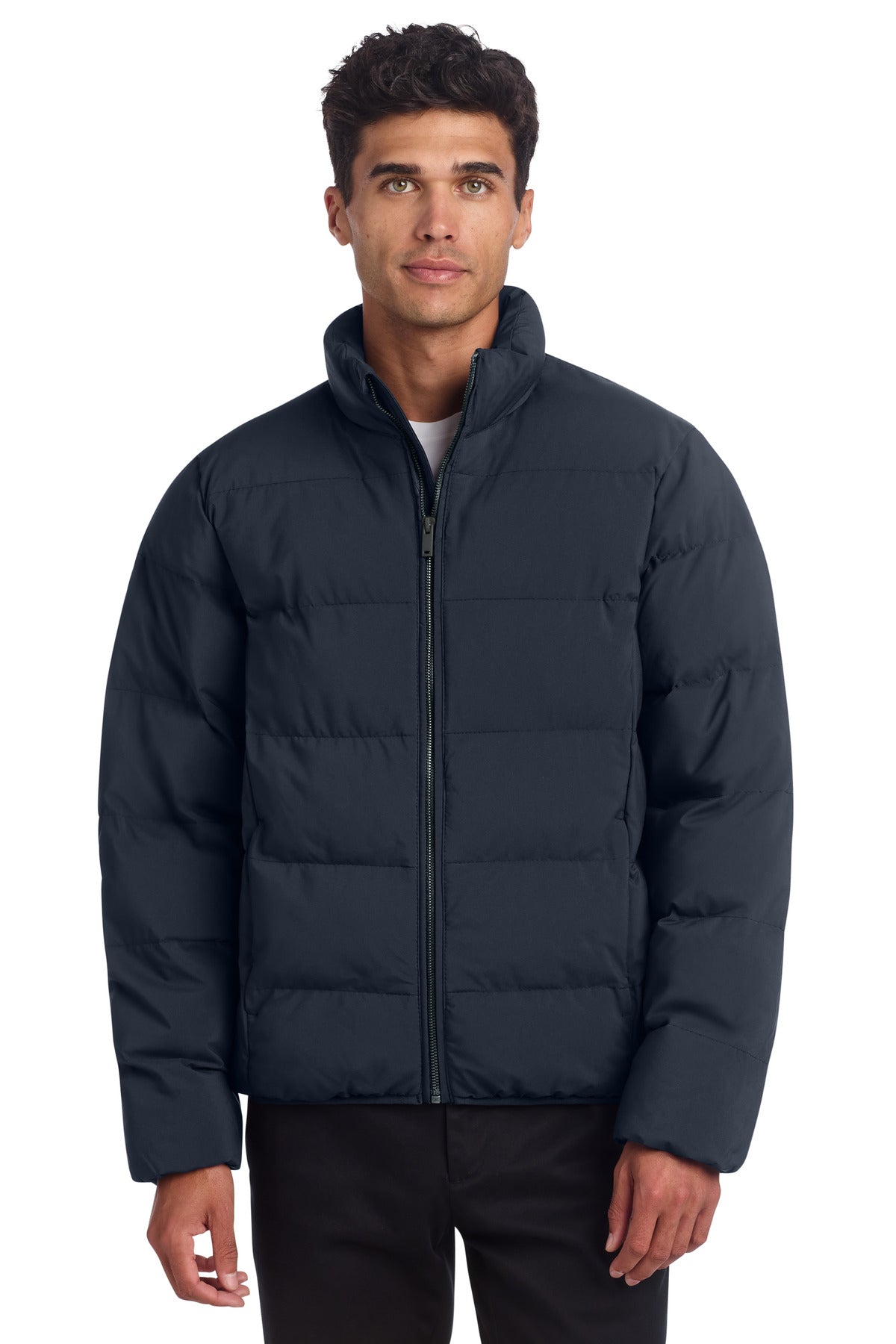 Custom logo Mercer+Mettle® Puffy Jacket MM7210 in Night Navy