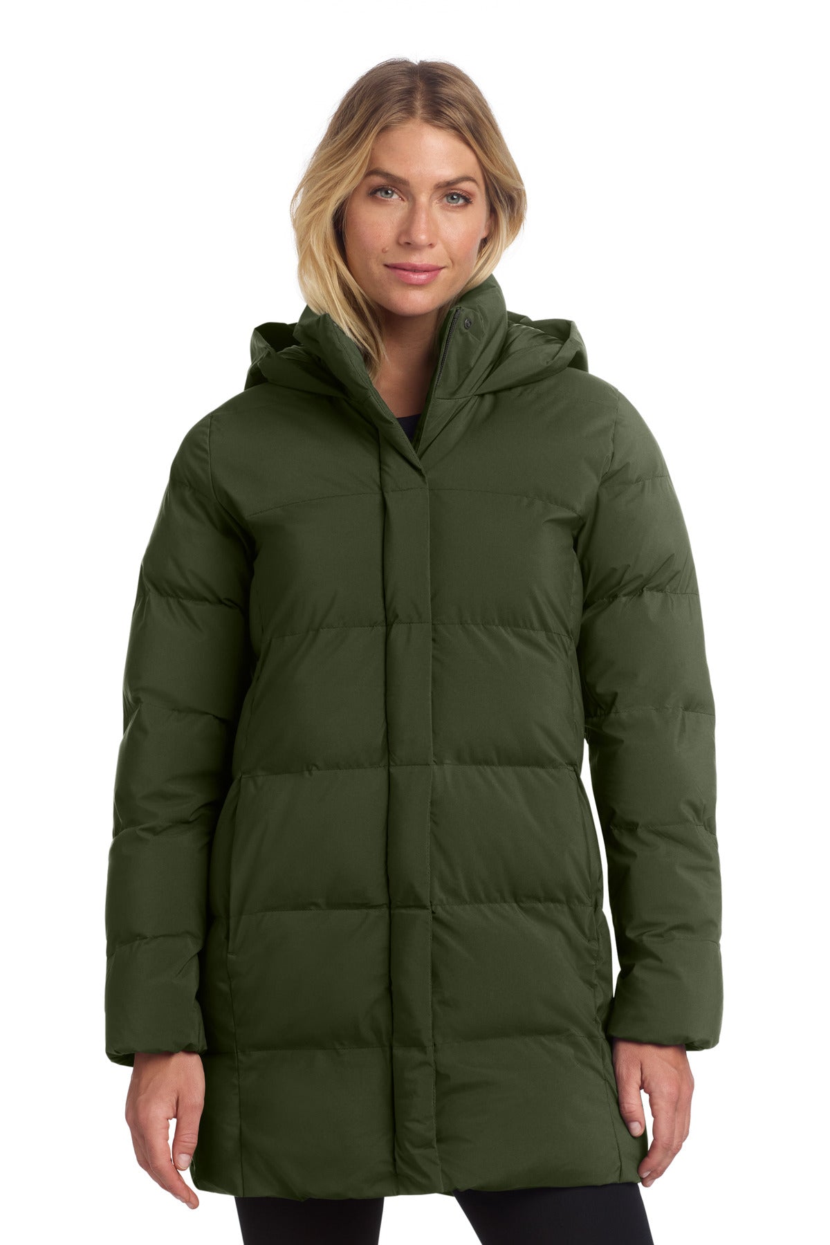 Custom logo Mercer+Mettle® Women's Puffy Parka MM7213 in Townsend Green