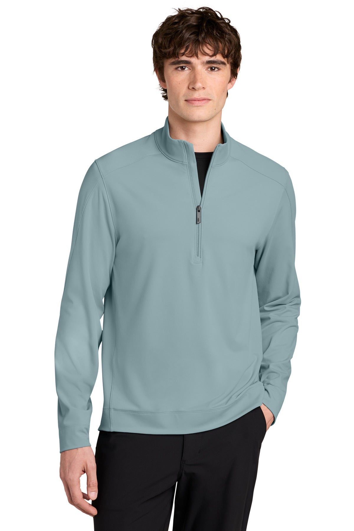 Custom logo MiiR® Kivu 1/4-Zip MRA235 in Blue Fog