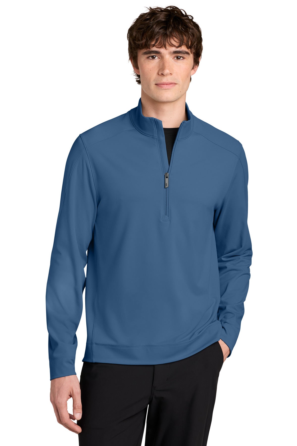 Custom logo MiiR® Kivu 1/4-Zip MRA235 in Deep Lake