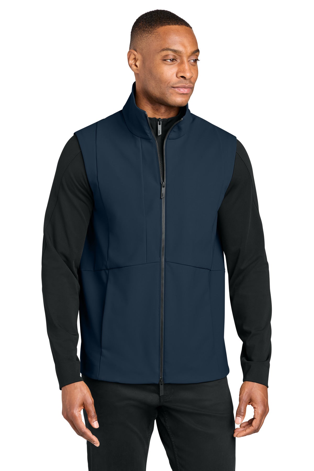Custom logo MiiR® Nozawa Soft Shell Vest MRA472 in Indigo Navy
