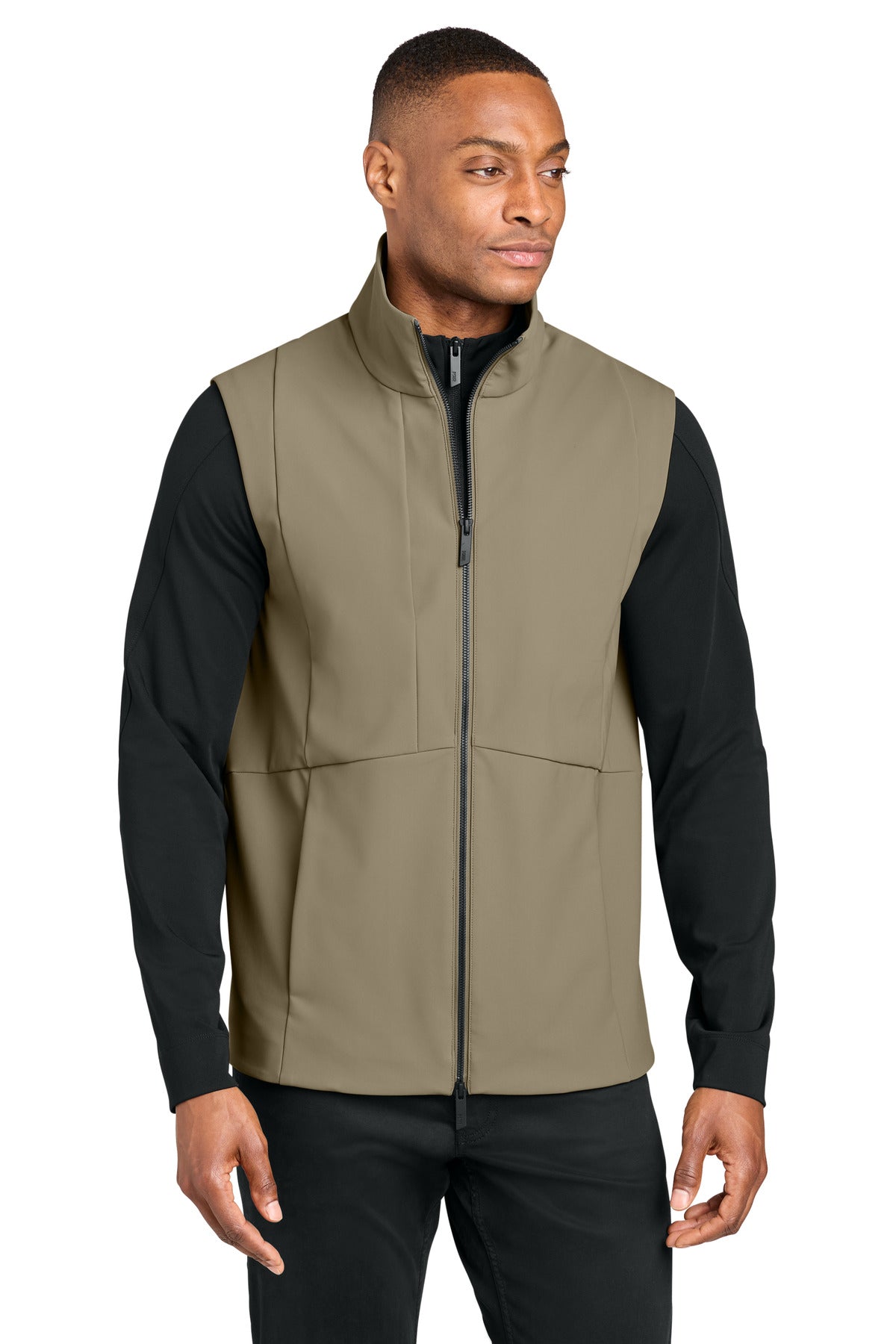 Custom logo MiiR® Nozawa Soft Shell Vest MRA472 in Truffle