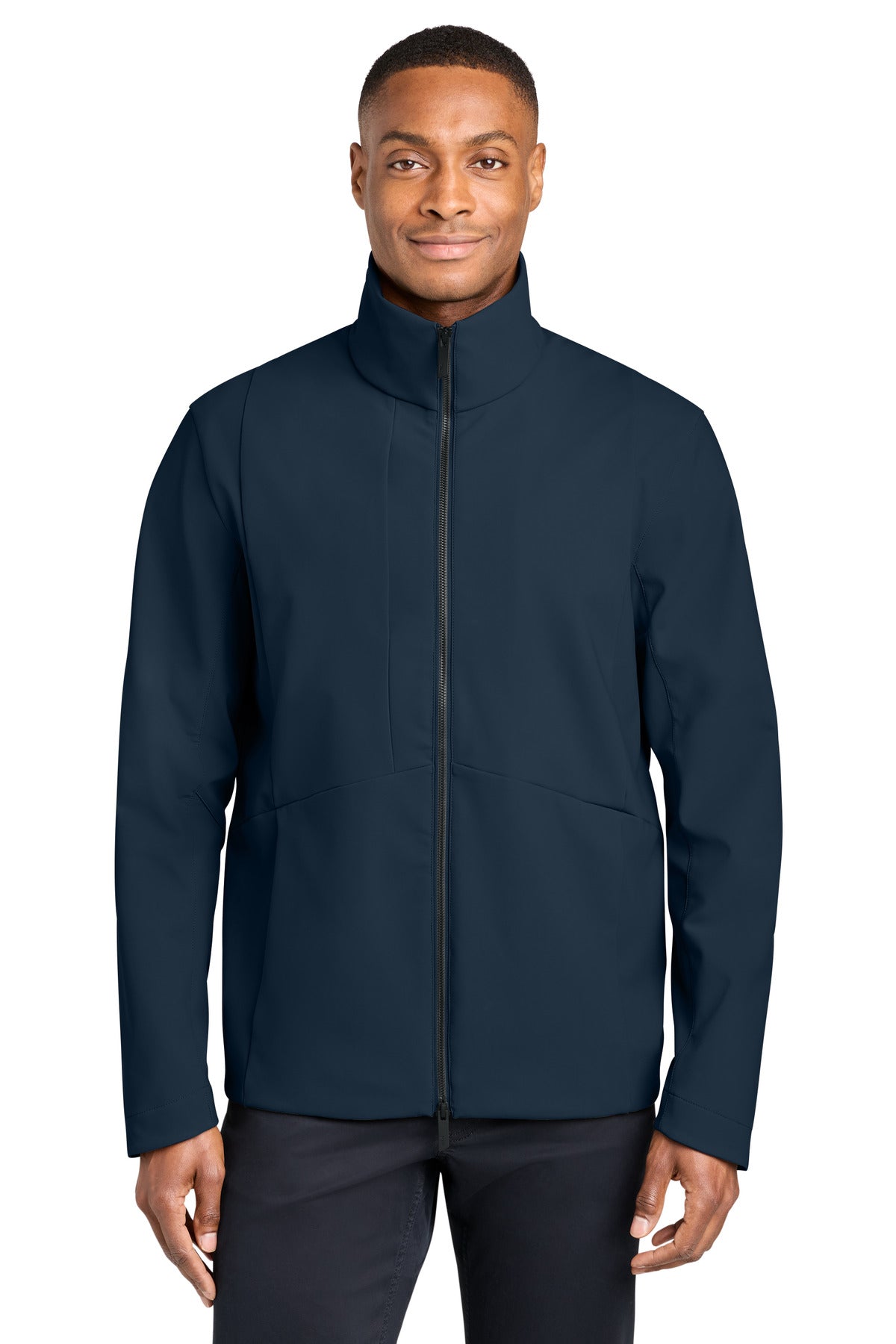 Custom logo MiiR® Nozawa Full-Zip Soft Shell MRA474 in Indigo Navy
