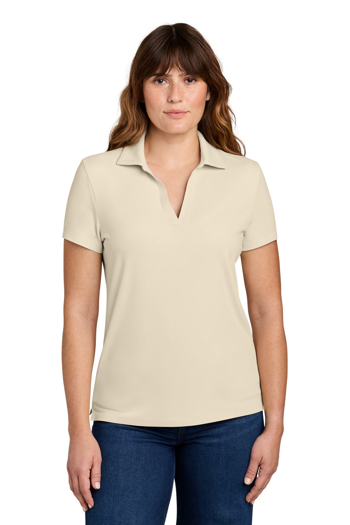Custom logo MiiR® Women's Alta Polo MRAW110 in Alabaster