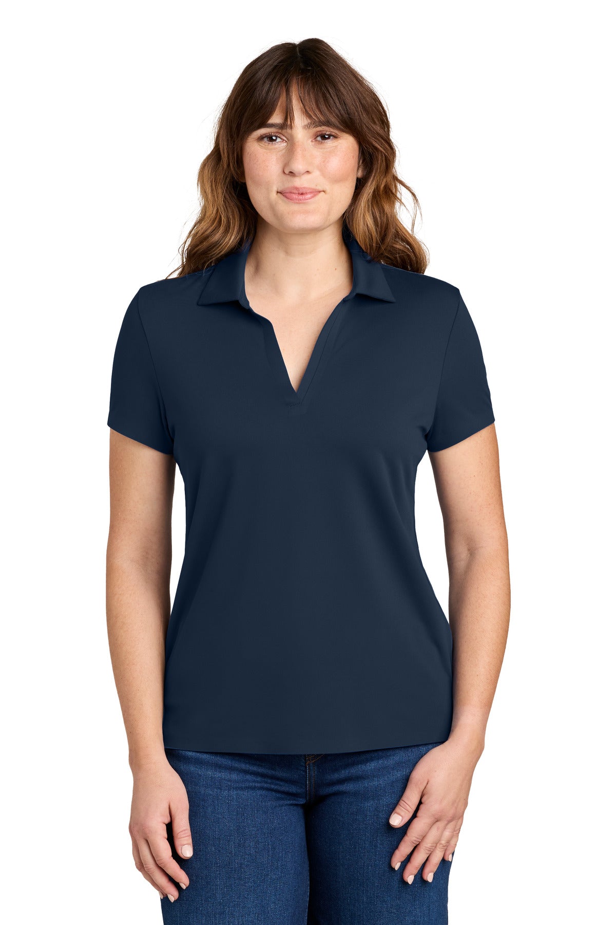 Custom logo MiiR® Women's Alta Polo MRAW110 in Indigo Navy