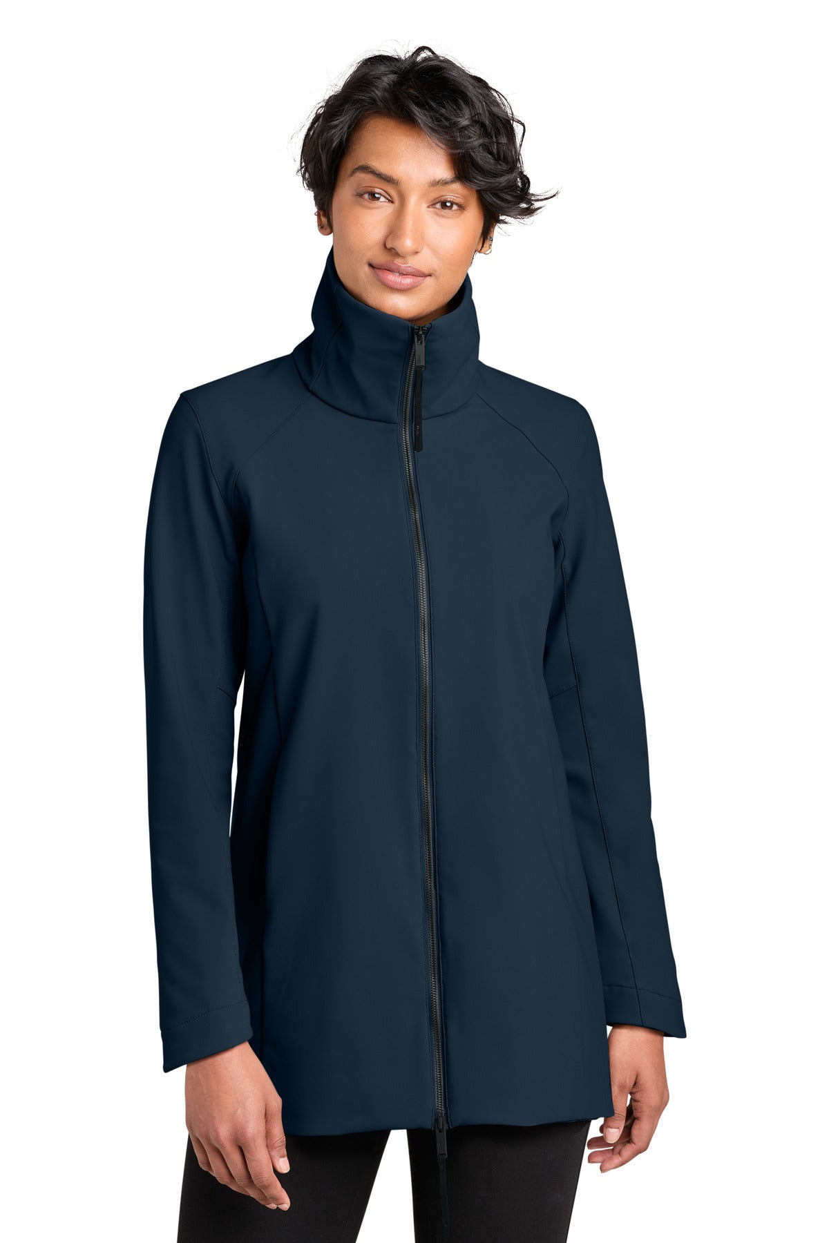 Custom logo MiiR® Women's Nozawa Full-Zip Soft Shell MRAW474 in Indigo Navy