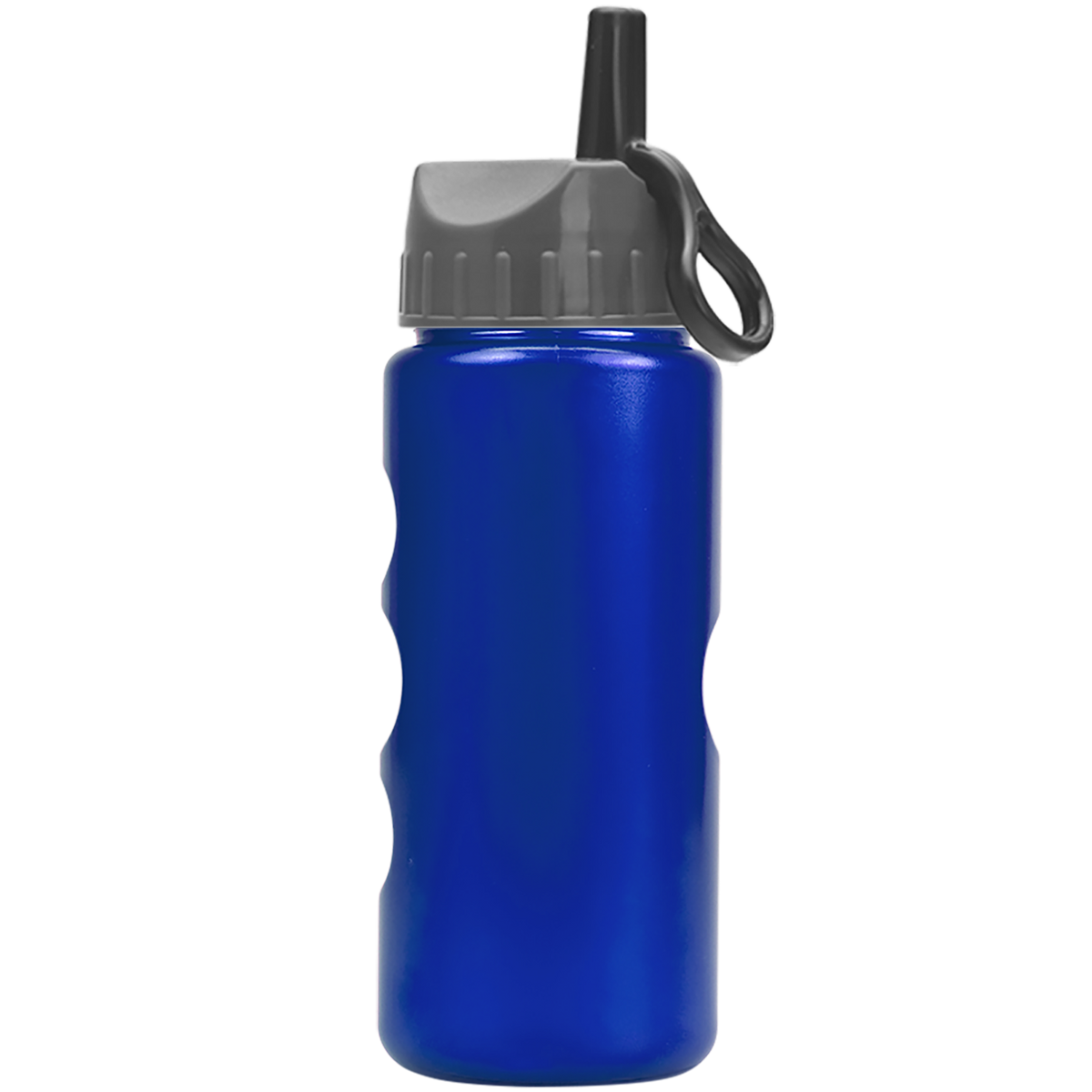 Custom logo Mini Peak Tritan® Metallike Bottle with Ring-Straw Lid - 22 oz.