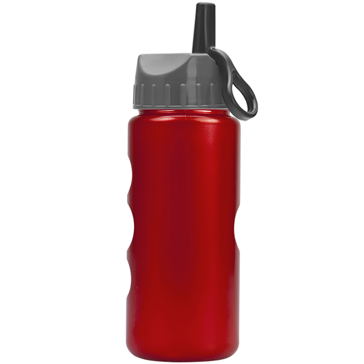 Custom logo Mini Peak Tritan® Metallike Bottle with Ring-Straw Lid - 22 oz.