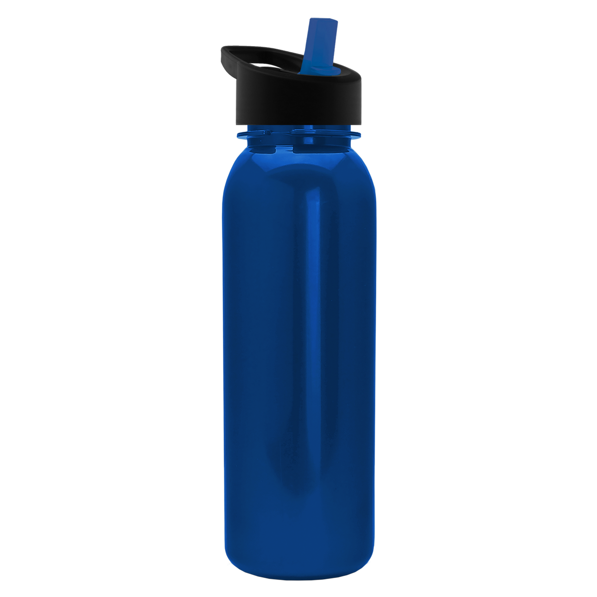 Custom logo Terrain Metallike Bottle with Flip-Straw Lid - 24 oz.