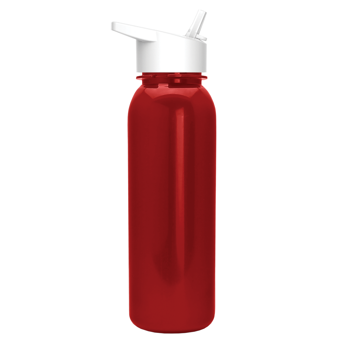Custom logo Terrain Metallike Bottle with Flip-Straw Lid - 24 oz.