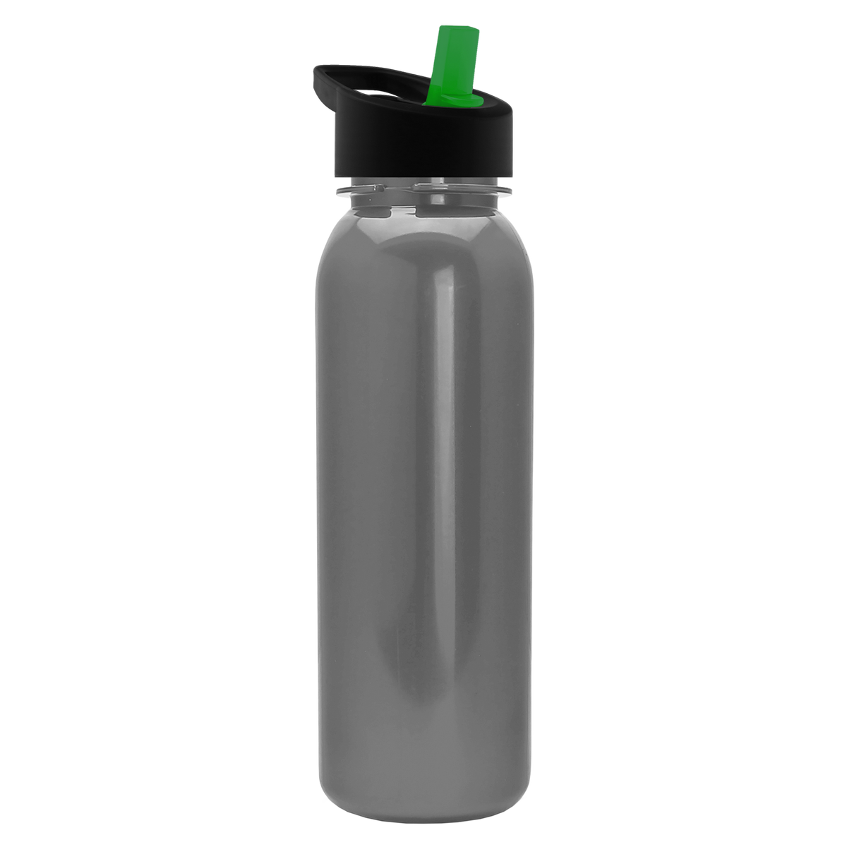 Custom logo Terrain Metallike Bottle with Flip-Straw Lid - 24 oz.