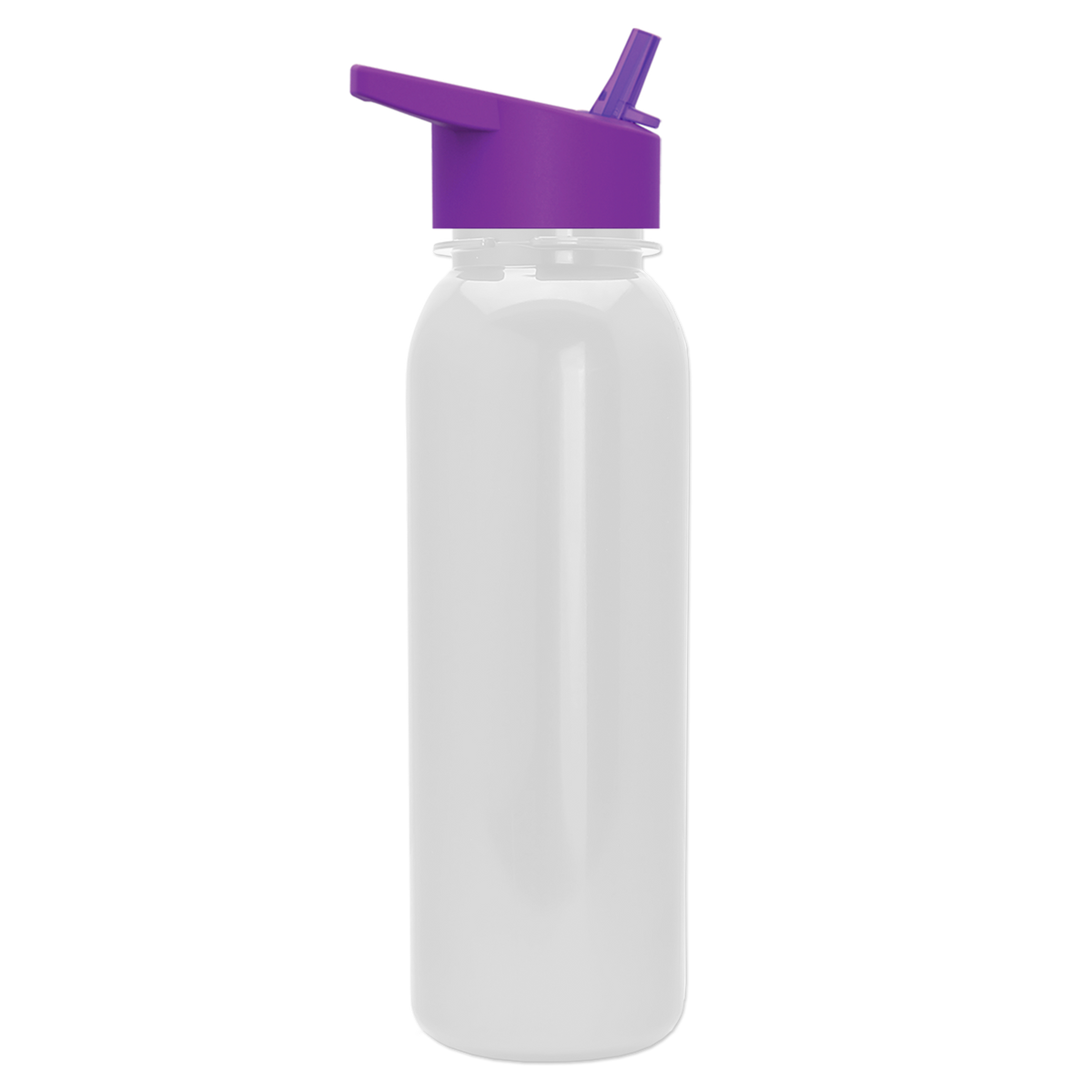Custom logo Terrain Metallike Bottle with Flip-Straw Lid - 24 oz.
