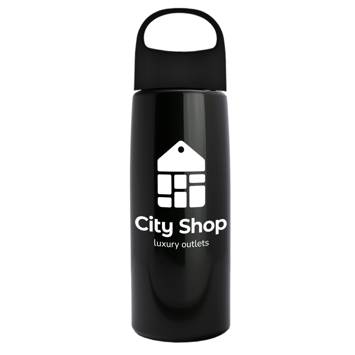 Custom logo Flair Tritan® Metallike Bottle with Oval Crest Lid - 26 oz.