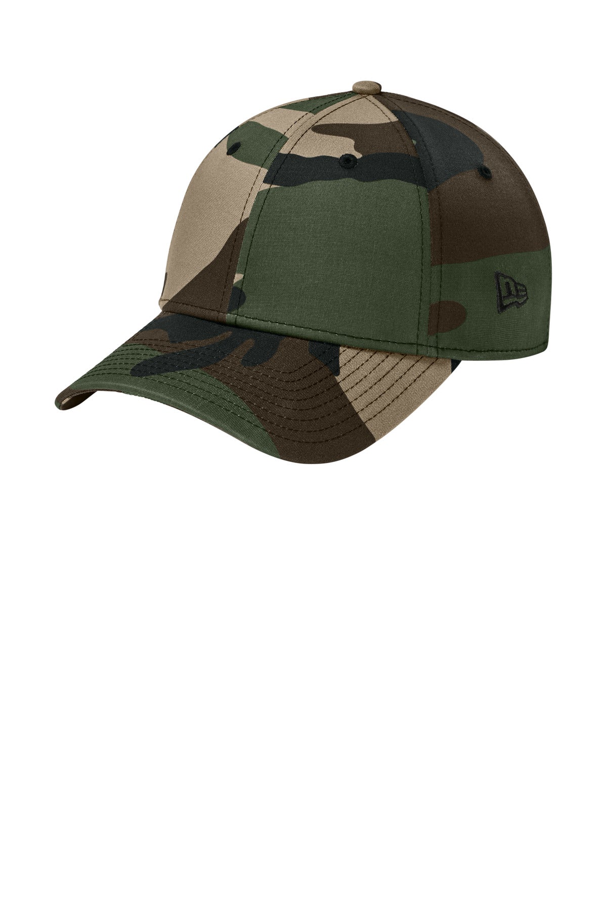 Custom logo New Era® - Structured Stretch Cotton Cap.  NE1000 in Flag Camo