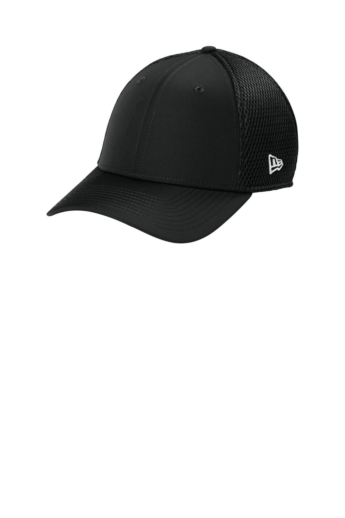Custom logo New Era® 39THIRTY® Performance Stretch Mesh Cap NE1130 in Black