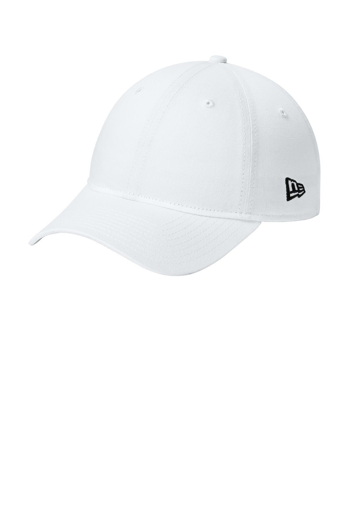 Custom logo New Era® - Adjustable Unstructured Cap.  NE201 in Flag White