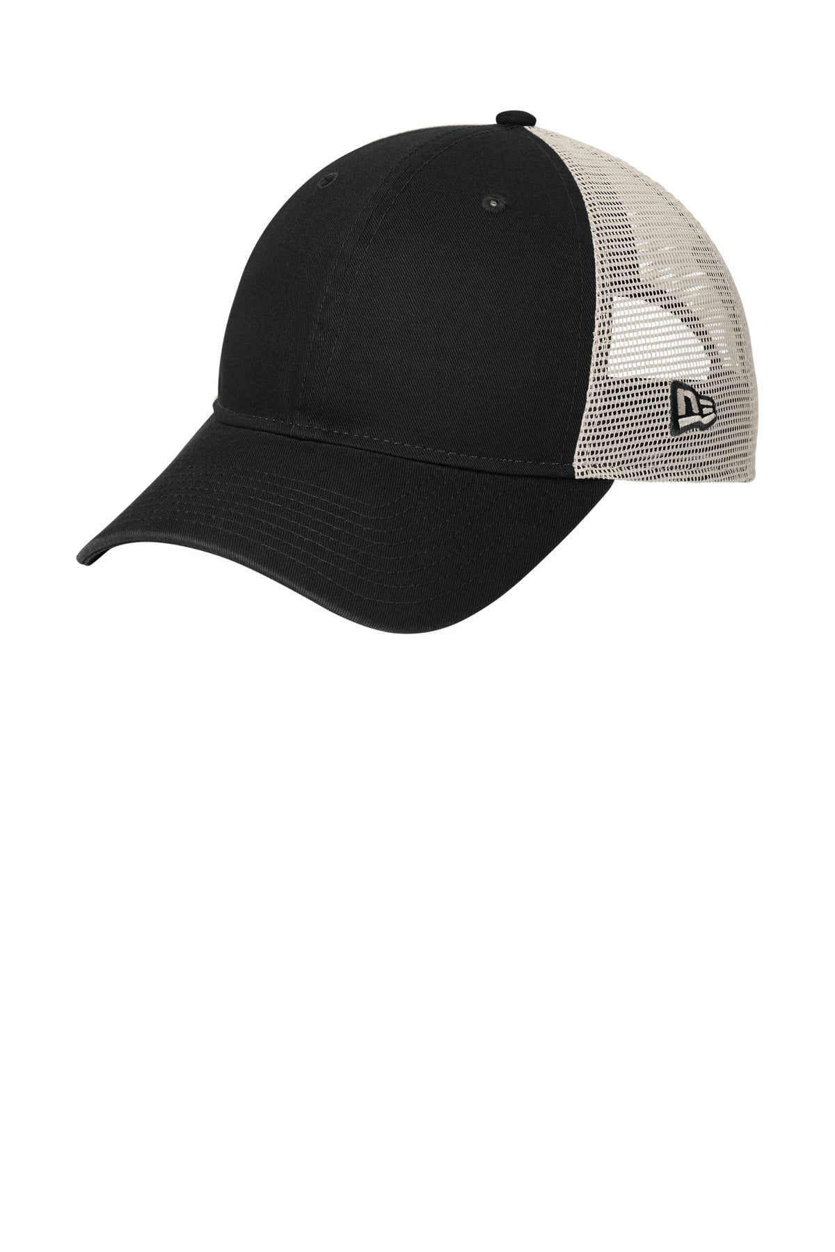 Custom logo New Era® 9TWENTY® Unstructured Mesh Snapback Cap NE215 in Black/ Stone