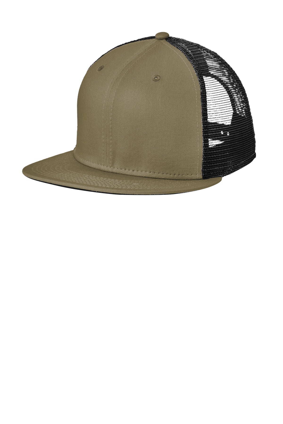 Custom logo New Era® Standard Fit Snapback Trucker Cap NE4030 in Olive/ Black