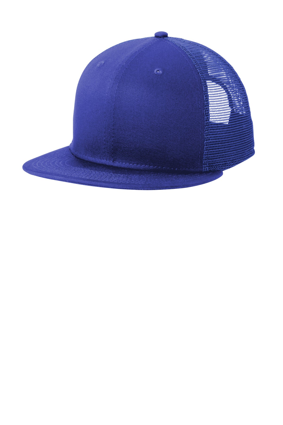 Custom logo New Era® Standard Fit Snapback Trucker Cap NE4030 in Royal/ Royal