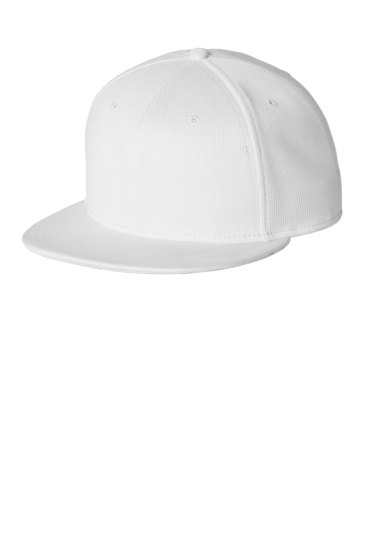 Custom logo New Era® Pivot Flat Bill Snapback Cap NE409 in White