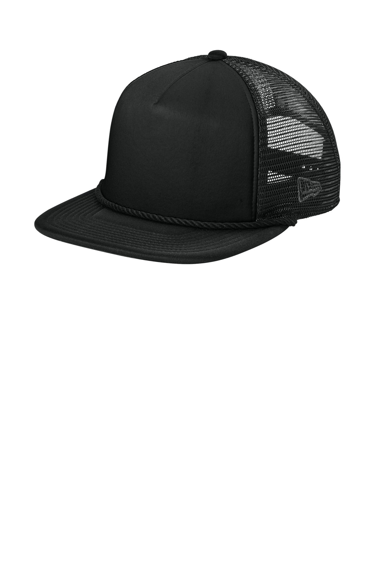 Custom logo New Era® Foam Rope Trucker Cap NE410 in Black
