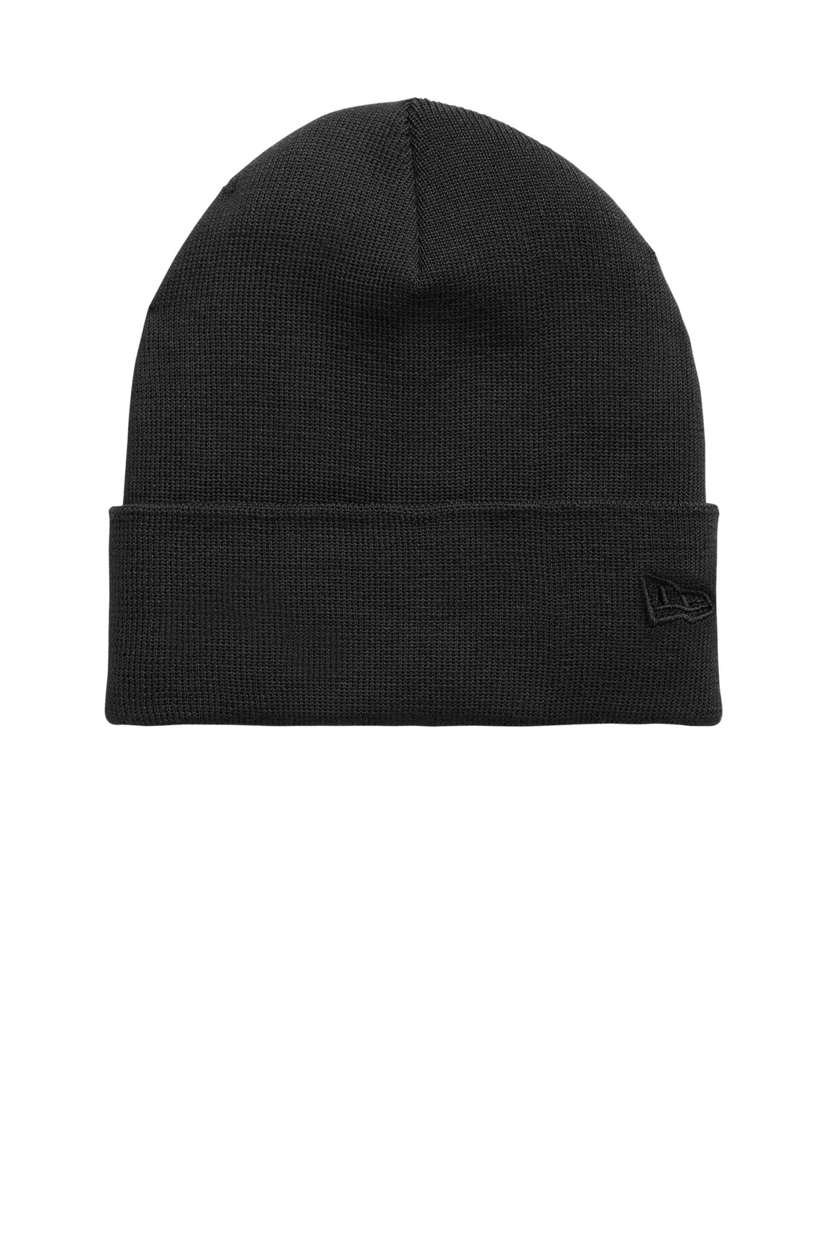 Custom logo New Era® Recycled Cuff Beanie NE907 in Black
