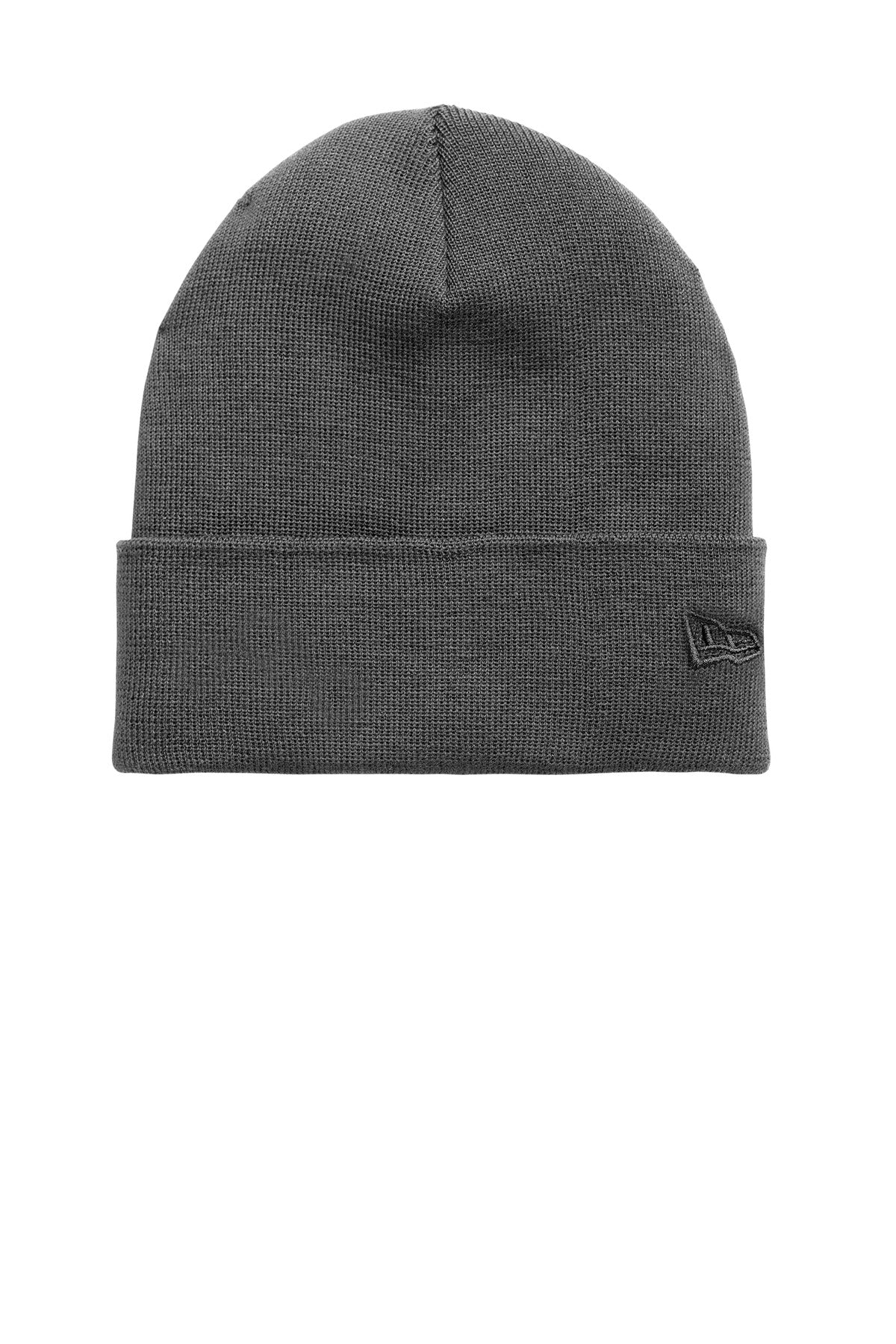 Custom logo New Era® Recycled Cuff Beanie NE907 in Graphite