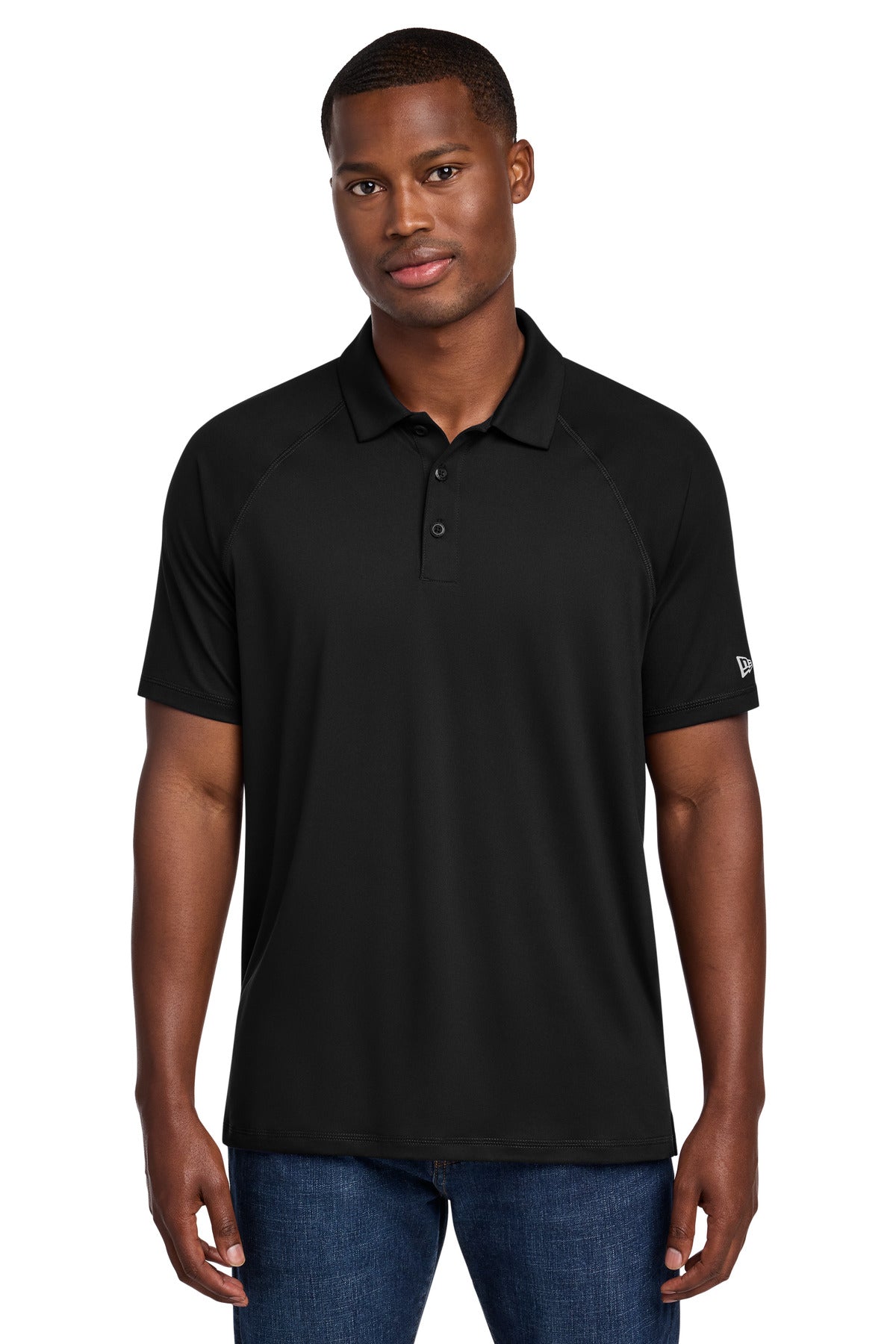 Custom logo New Era® Power Polo NEA225 in Black