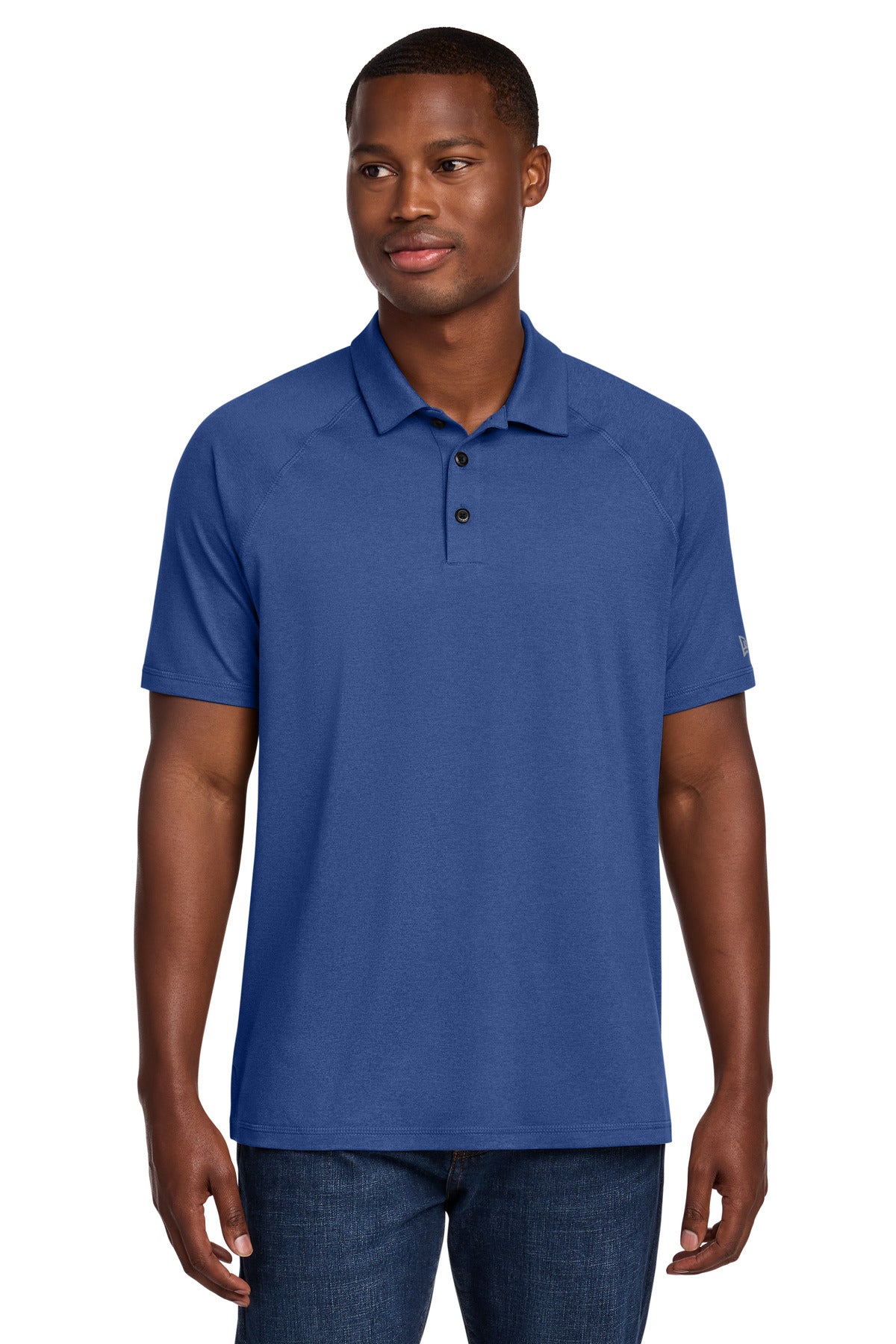 Custom logo New Era® Power Polo NEA225 in Royal Heather